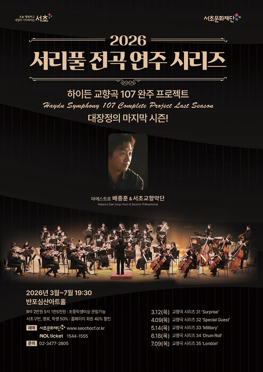 서리풀 전곡 연주 시리즈, 하이든 교향곡 시리즈 35: London