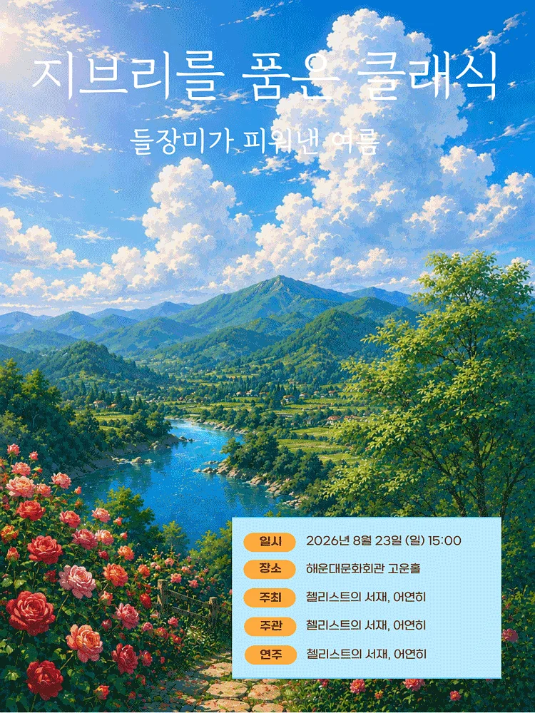 지브리를 품은 클래식, 들장미가 피워낸 여름 [부산 해운대]