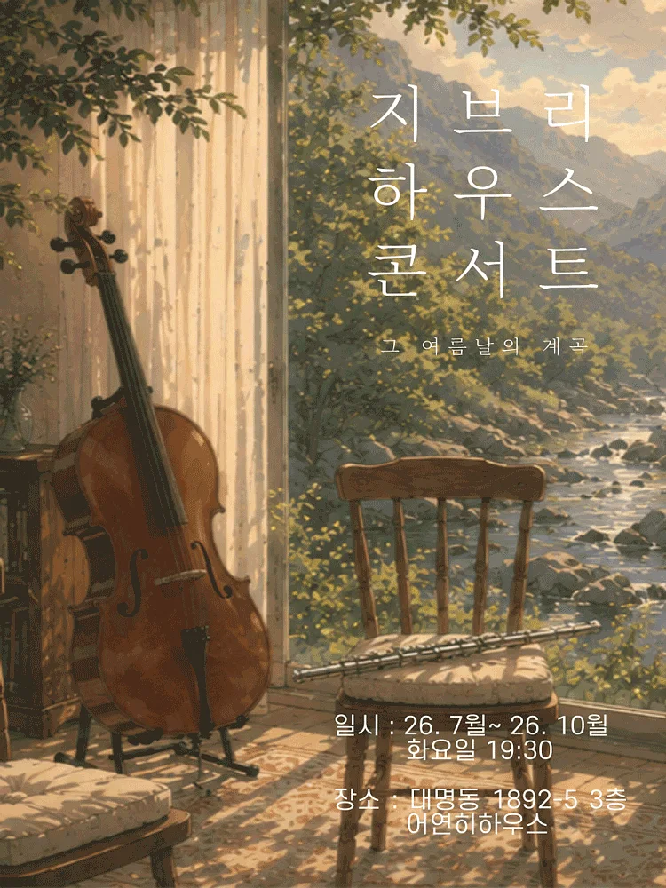 지브리 하우스 콘서트: 그 여름날의 계곡 [대구]