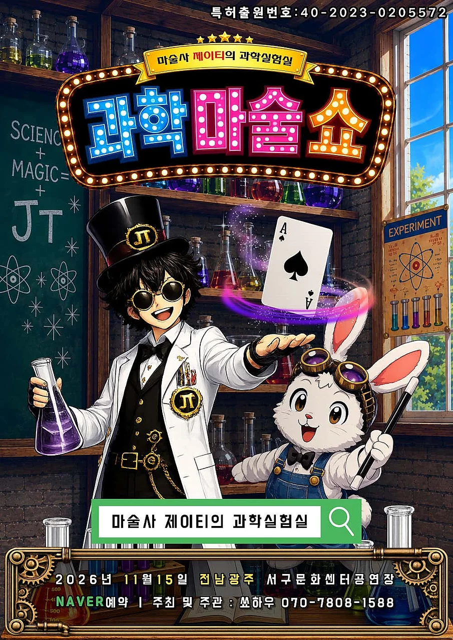 마술사 제이티의 과학실험실: 과학마술쇼 [전남광주 서구]